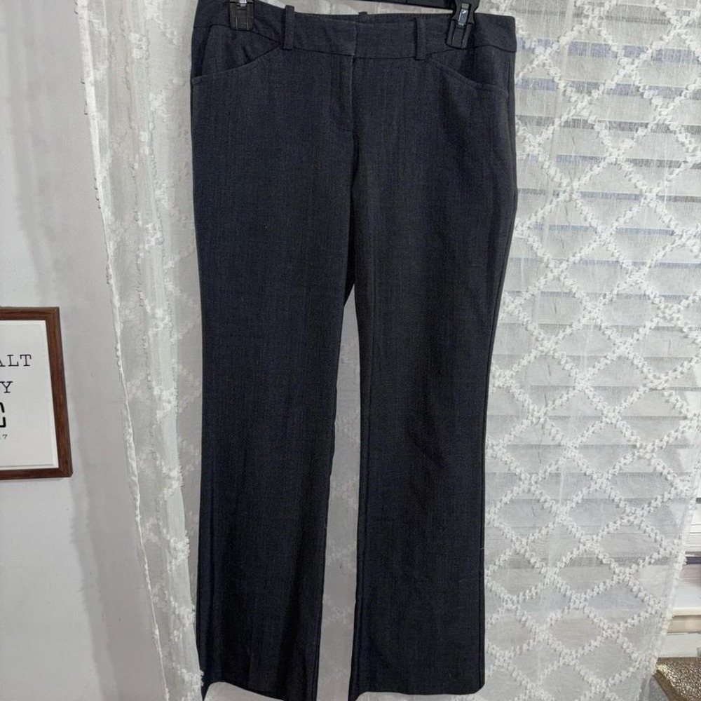 Worthington Charcoal Gray Flare Trousers size 4p